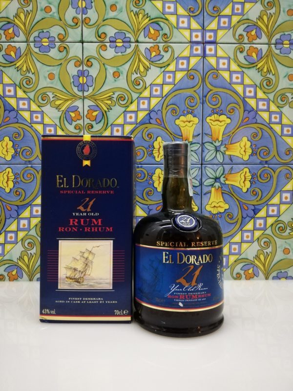 Rhum Rum El Dorado 21 Y.o.  Vol.43% cl.70