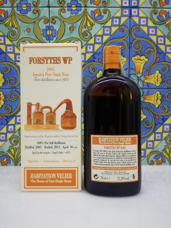 Rum Habitation Forsyths Wp 2005 Jamaica Vol.57,8% cl.70 Velier, Bottled 2015