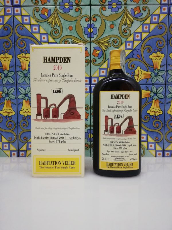 Rum Habitation Hampden 2010 LROK Jamaica  Vol.67% cl.70 Velier , Bottled 2016