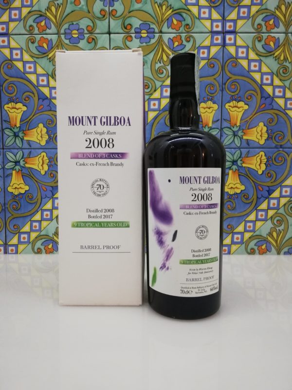 Rum Mount Gilboa 2008 Vol.66% cl.70, 70° Velier serie Khong