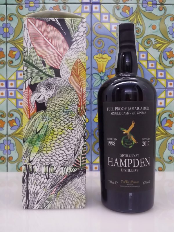 Rum Hampden 1998 The Wild Parrot  Sigle Cask Vol.62% cl.70 Bottled 2017