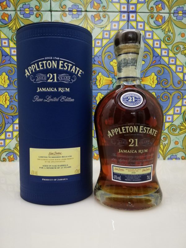 Rum Appleton Estate 21 Y.o Vol.43% cl.70 Jamaica Rum bottled 2016