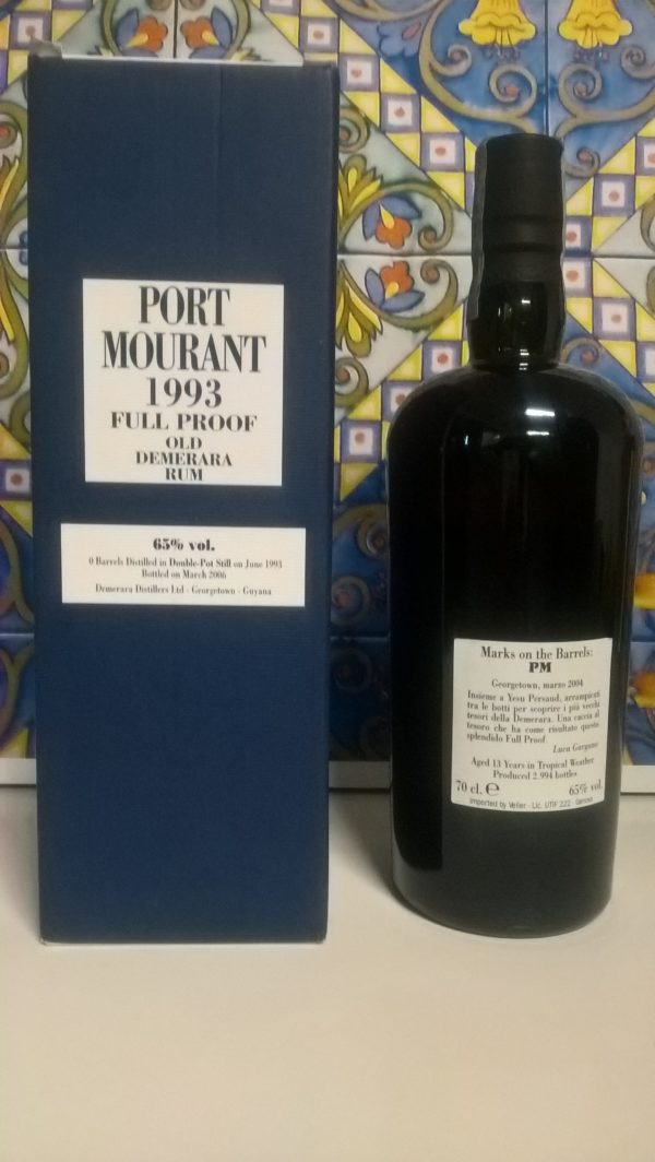 Rum Demerara Port Mourant 1993 13 Y.o Vol.65% cl.70 Velier