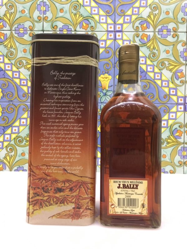 Rum Rhum J.Bally 2000 Vol.43%  cl.70 Agricole Martinique Velier