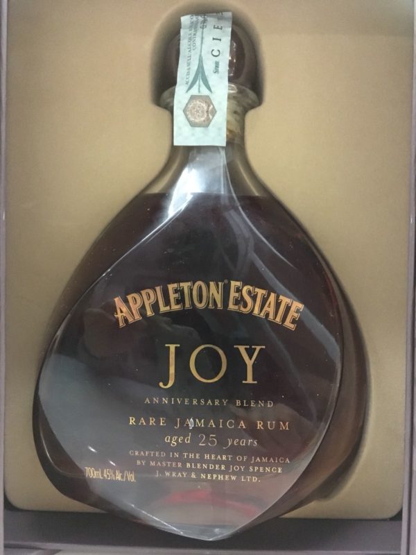 Rum Appleton Estate JOY 25  Y.o Vol.45% Rare Jamaica Rum cl.70