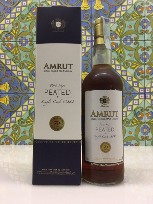 Whisky Amrut 2011 Port Pipe Single Cask 59° 70th Anniversary Velier cl.70