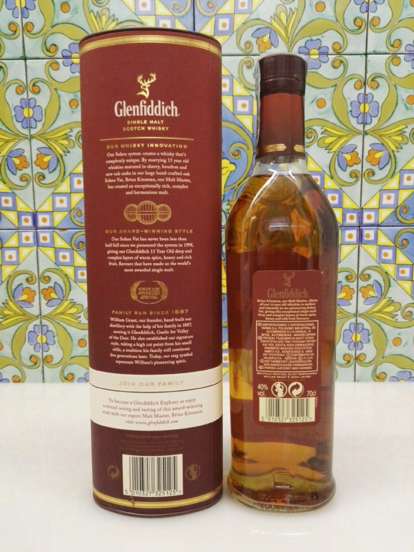 Whisky Glenfiddich 15 Y.o. Single Malt Vol.40% Cl.70