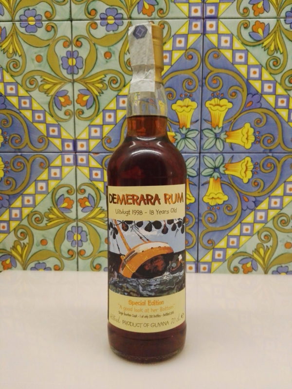 Rum Demerara Uitvlugt 1998-18 Y.o. Single Bourbon Cask Vol.46% Cl.70