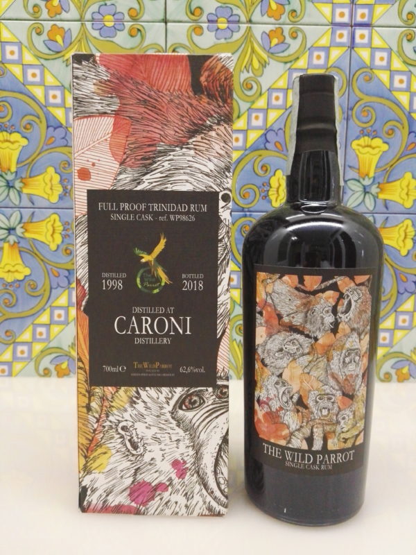 Rum Caroni 1998 The Wild Parrot  20 Y.o Vol.62,6% cl.70 Single Cask – WP98626