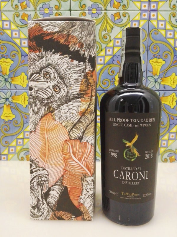 Rum Caroni 1998 The Wild Parrot  20 Y.o Vol.62,6% cl.70 Single Cask – WP98626