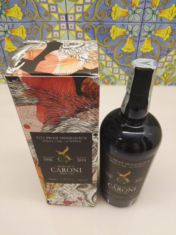 Rum Caroni 1998 The Wild Parrot  20 Y.o Vol.62,6% cl.70 Single Cask – WP98626