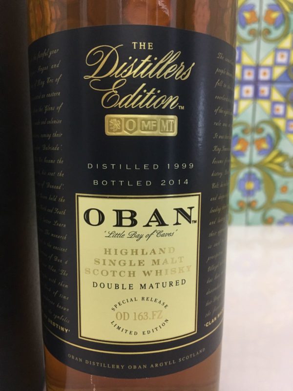 Whisky Oban 1999 Vol.43% cl.70 Distillers Edition – Bottled 2014