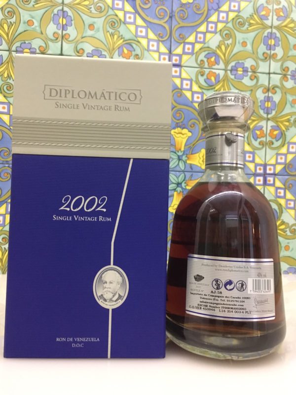 Rum Rhum Diplomatico 2002 Vol.43% cl.70 Single Vintage Rum