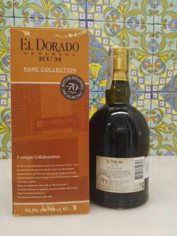 Rum El Dorado Port Mourant & Diamond 2001  16Y.o Vol.54,3% cl.70 – 70°Velier