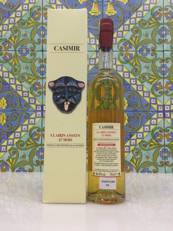 Rum Clairin Casimir Ansyen 27 mois Single Cask # WHKCA3 ex Whisky Vol 48,9% Cl 70