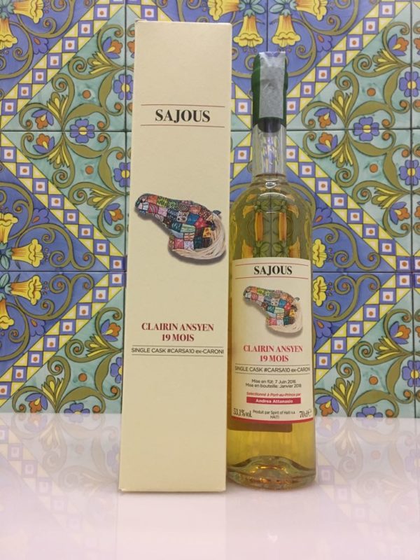Rum Clairin Sajous Ansyen 19 mois Single Cask # CARSA10 ex Caroni Vol 53,1% Cl 70