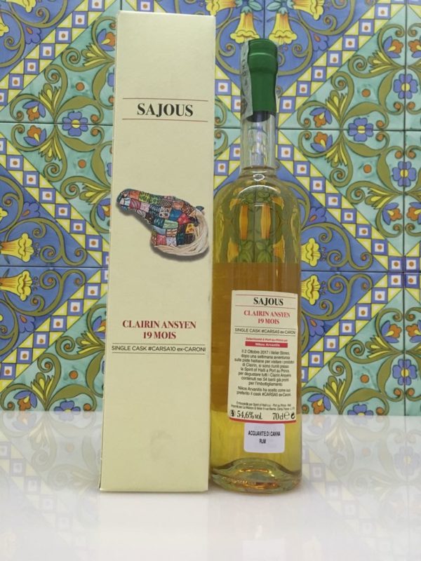 Rum Clairin Sajous Ansyen 19 mois Single Cask # CARSA5 ex Caroni Vol 54,6% Cl 70