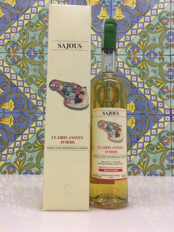 Rum Clairin Sajous Ansyen 19 mois Single Cask # CARSA5 ex Caroni Vol 54,6% Cl 70