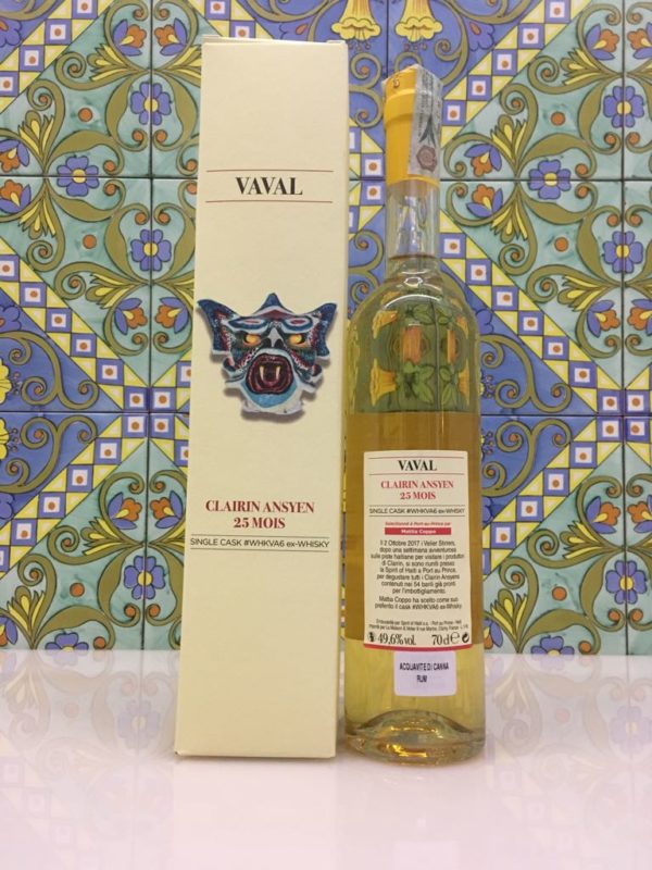 Rum Clairin Vaval Ansyen 25 mois Single Cask # WHKVA6 ex Whisky Vol 49,6% Cl 70