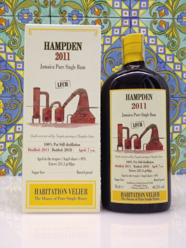 Rum Habitation Hampden 2011 LFCH Jamaica  Vol.60,5% cl.70 Velier , Bottled 2018