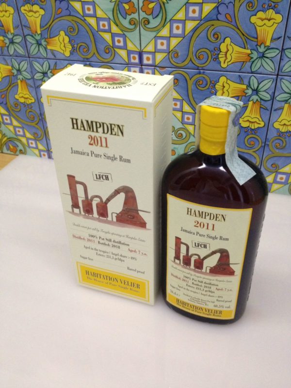 Rum Habitation Hampden 2011 LFCH Jamaica  Vol.60,5% cl.70 Velier , Bottled 2018