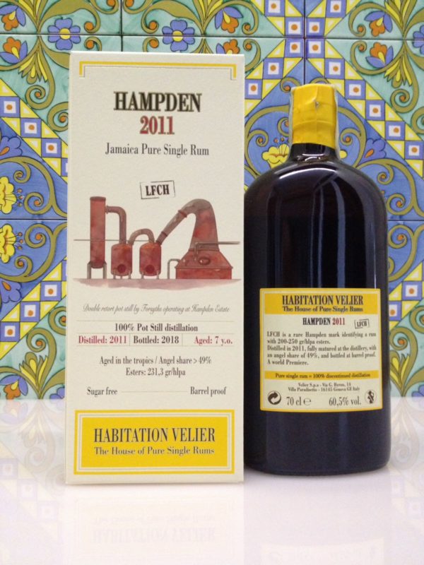 Rum Habitation Hampden 2011 LFCH Jamaica  Vol.60,5% cl.70 Velier , Bottled 2018