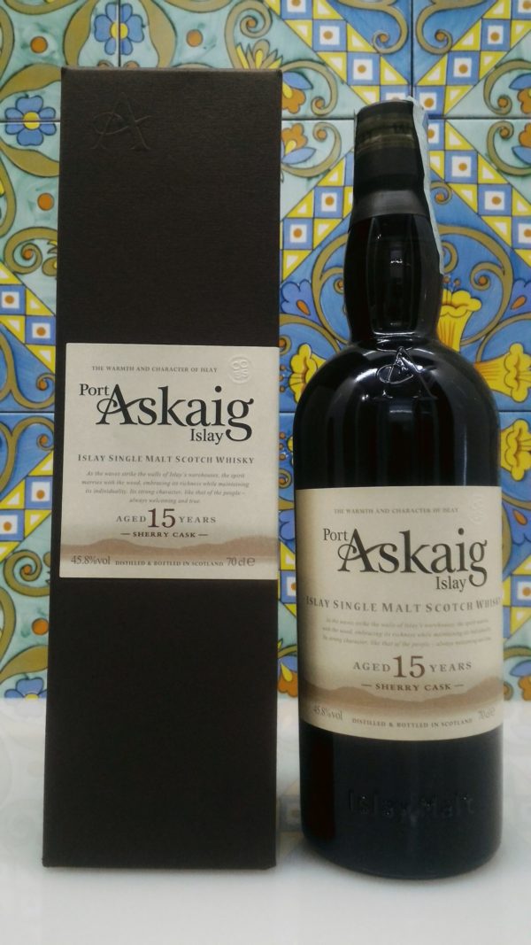 Port Askaig Islay Single Malt Scotch Whisky 15 Years Old “Sherry Cask” Vol.45.8 cl.70