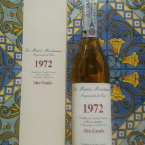Acquavite di Vino “Alto Grado” 1972 – Dr. Mario Montanaro Vol.52% cl.70