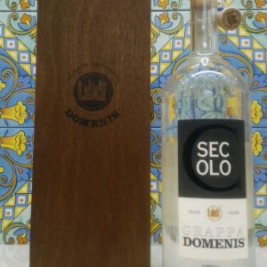 Grappa Domenis 1898  storica “Secolo” magnum con astuccio in legno- lt.1,5