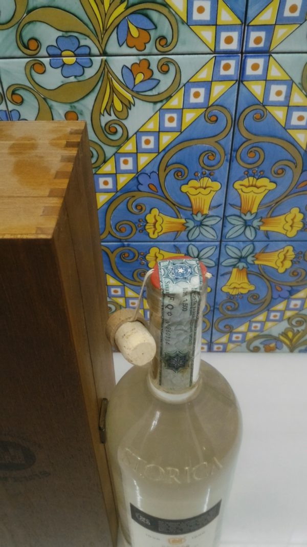 Grappa Domenis 1898  storica “Secolo” magnum con astuccio in legno- lt.1,5