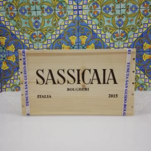 Sassicaia 2015 Bolgheri DOC 6 Bottiglie lt 0,75  in cassa legno sigillata – Tenuta San Guido