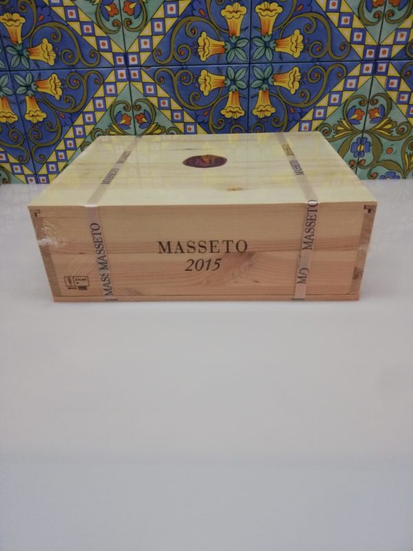 Toscana IGT “Masseto” 2015 – Tenuta Masseto Cassa in legno sigillata 3 bottiglie 750 ml