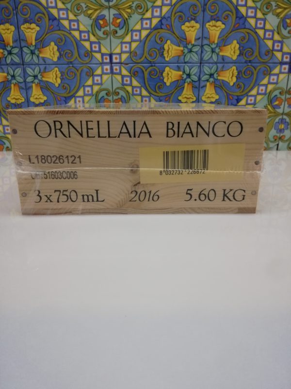 “Ornellaia Bianco” 2016– Tenuta Dell’ Ornellaia 3 bot. cl 75