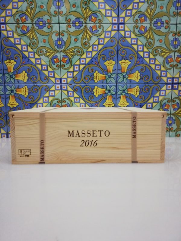 Toscana IGT “Masseto” 2016 – Tenuta Masseto Cassa in legno sigillata 3 bottiglie 750 ml