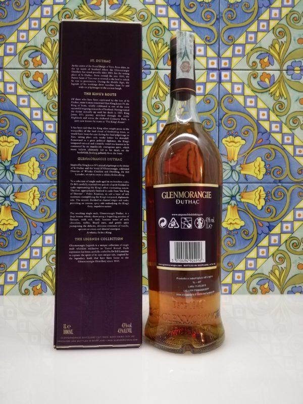 Glenmorangie The Duthac Single Malt Whisky Vol.43%  1L