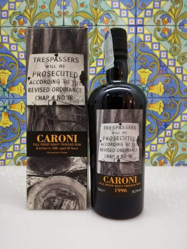 Rum Caroni 1996  full proof 20 Y.o.”Trespassers” Vol.70,1% cl.70 Velier