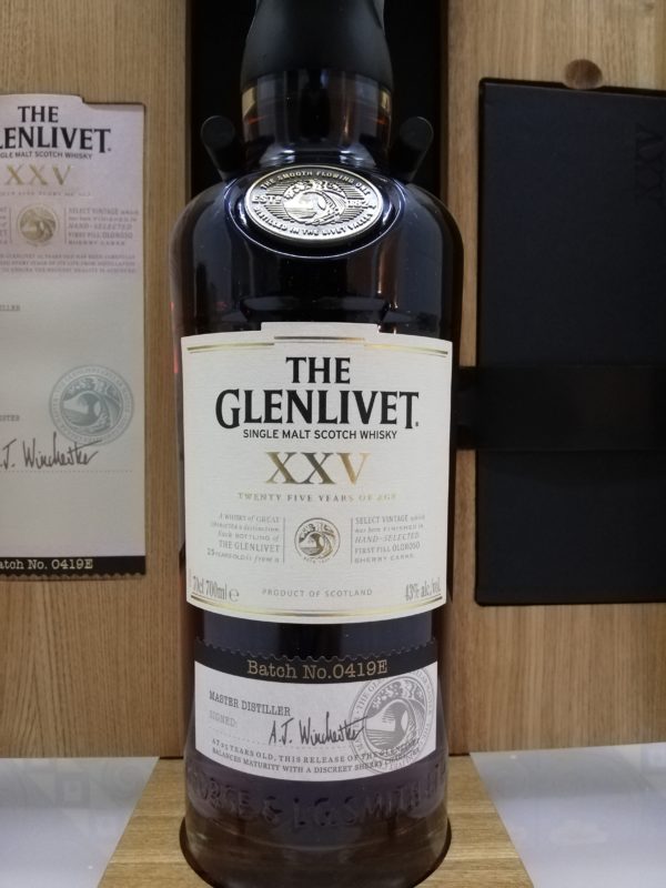 Whisky “The Glenlivet 25 Years Old” Single Malt Scotch vol 43 cl 70