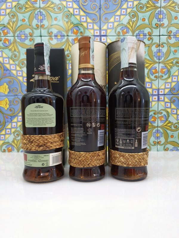 Rum Serie Zacapa Reserve Limitada 2014-2015-2019 cl 70 vol 45 %