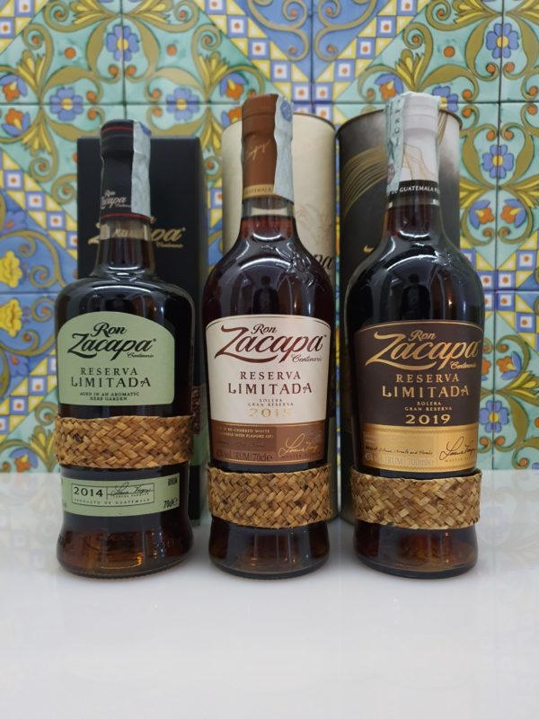 Rum Serie Zacapa Reserve Limitada 2014-2015-2019 cl 70 vol 45 %