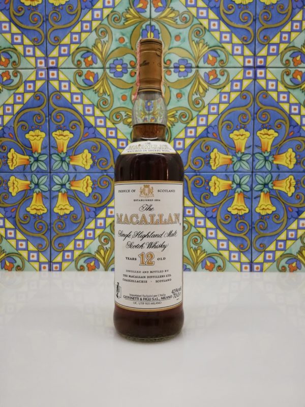 Whisky Macallan 12 Year Old 1990s  Giovinetti e figli import vol 45% cl 70 No box