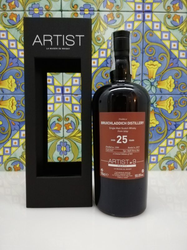 Whisky Bruichladdich 1990 Artist#9 -25 years old – vol 55% cl 70