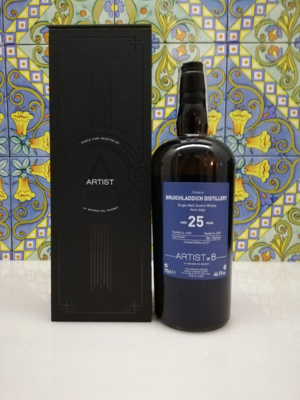 Whisky Bruichladdich 1993  Artist#8 -25 years old – vol  46.9% cl 70