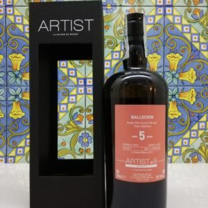 Whisky Ballechin 2010 Artist #9 -5 years old – vol  57,9° cl 70