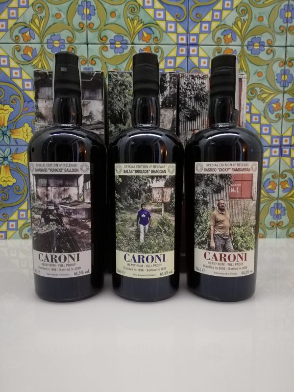 Rum Caroni Employees 4th Release- “Yunkoo” 1998- “Brigade” 1998- “Dicky” 2000 cl 70