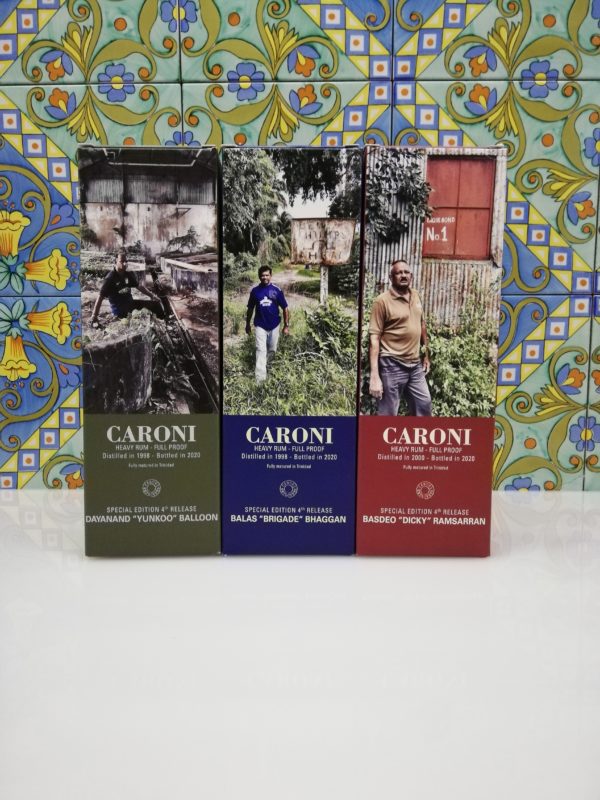 Rum Caroni Employees 4th Release- “Yunkoo” 1998- “Brigade” 1998- “Dicky” 2000 cl 70