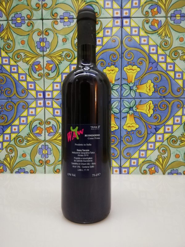 Vino Esencia Rural WAW Natural 2018 – Buondonno WAW Rosso Toscana IGT 2018- 2 x cl 75