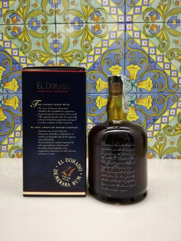 Rum Rhum El Dorado 21 Y.o.  Vol.43% cl.70 Old Version