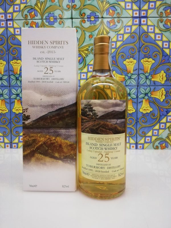 Whisky Tobermory 25y.o. Single Malt distilled 1995 Hidden Spirits cl70 vol 50.2%