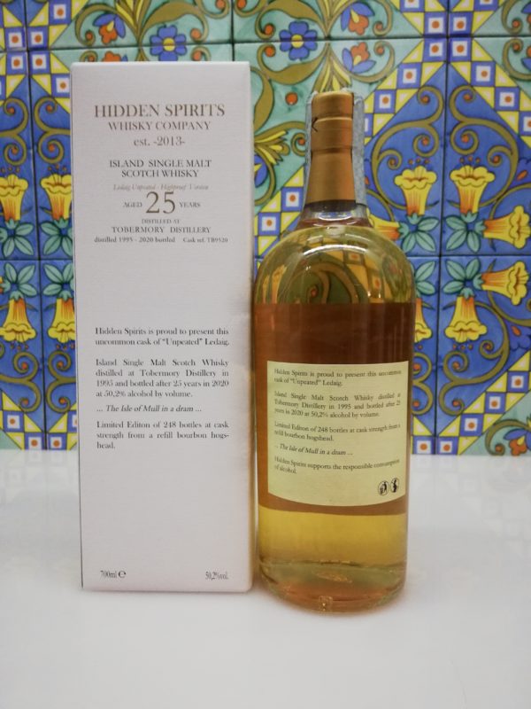 Whisky Tobermory 25y.o. Single Malt distilled 1995 Hidden Spirits cl70 vol 50.2%