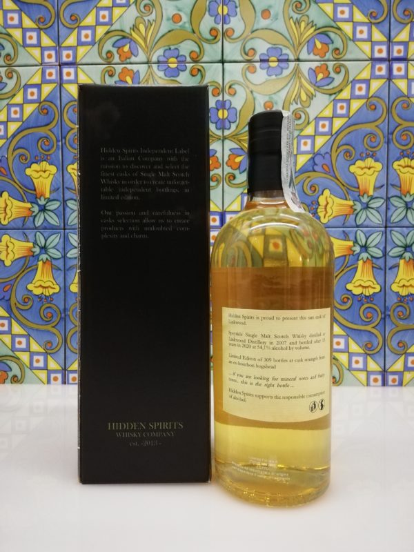 Whisky Linkwood 13 y.o. 2007-2020 Speyside Single Malt Hidden Spirits vol 54,1% cl 70